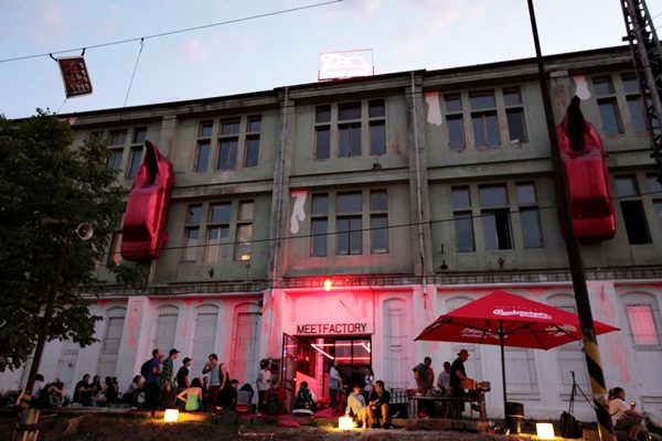 David Černý Prague Sculpture Guide, Meet Factory in Prague, Czech Republic, a hangout for hipsters and music venue 