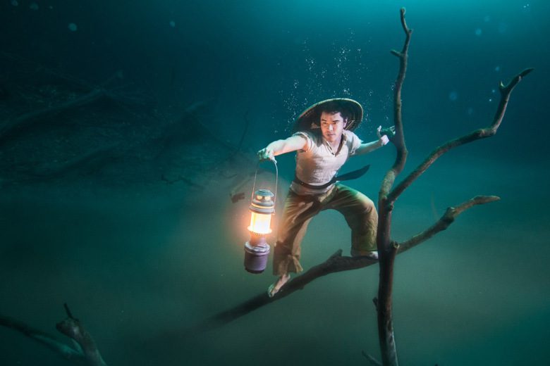 Benjamin Von Wong's Underwater River