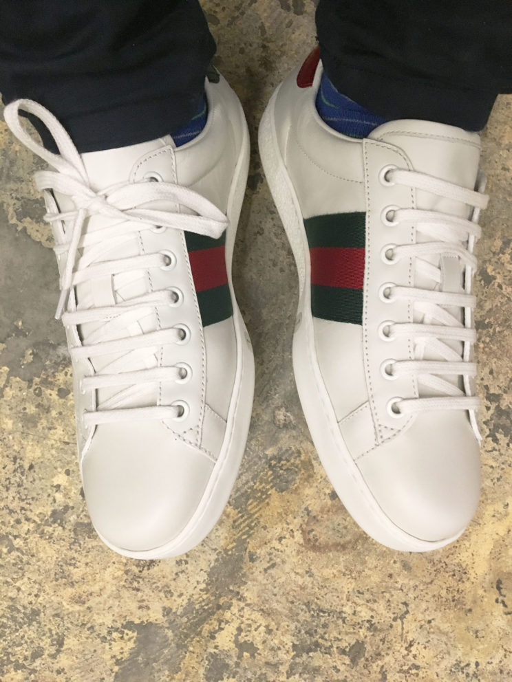 Gucci Ace Sneakers Toe Box in a Pristine Buttery Leather