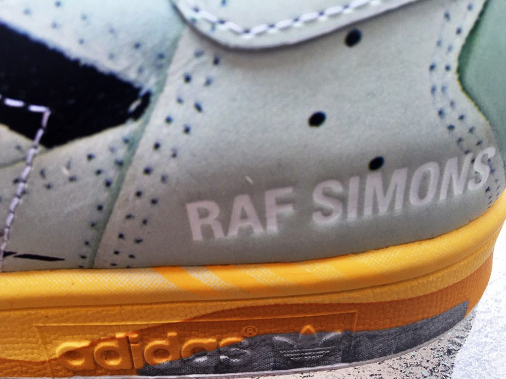 Raf Simons logo, adidas Stan Smith collaboration, Raf Simons sneakers